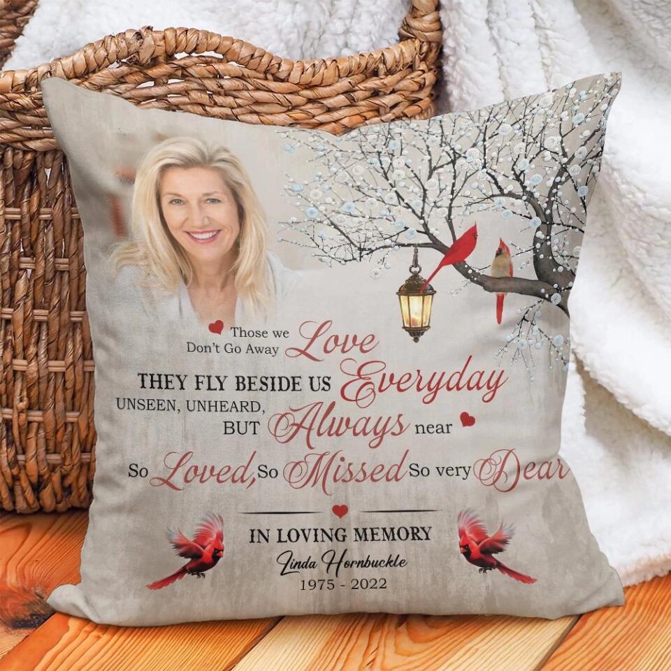 Those We Love Don't Go Away Custom Pillow Memorial Gift - Image 5