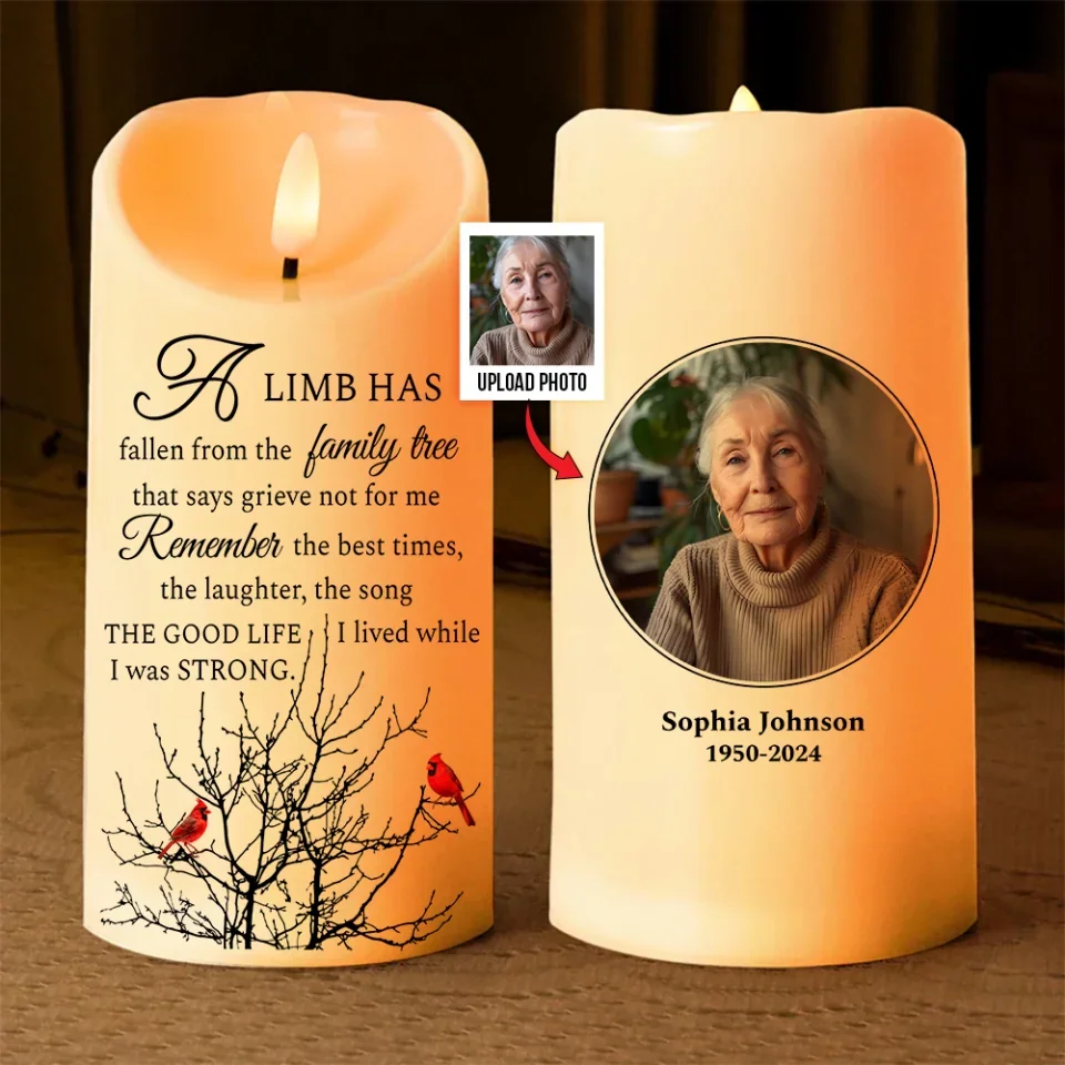 Those We Love Don't Go Away They Walk Beside Us Every Day - Cardinal Memorial Led Candle - Sympathy Gift for Loss of Loved Ones - Image 3
