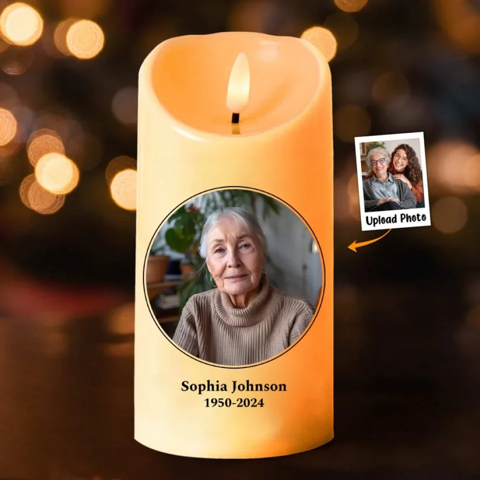 Those We Love Don't Go Away They Walk Beside Us Every Day - Cardinal Memorial Led Candle - Sympathy Gift for Loss of Loved Ones - Image 5
