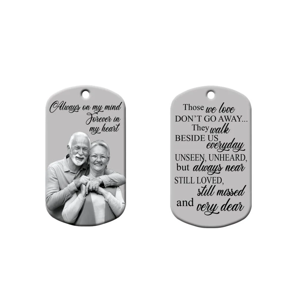 Those We Love Don't Go Away They Walk Beside Us Everyday Always in My Mind Forever in My Heart - Custom Shape Acrylic Ornament - Personalized Photo - Memorial Gift for Her Him - 212ICNVSOR341 - Image 4