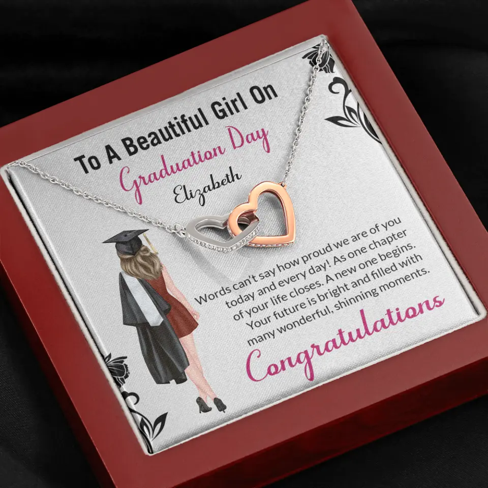 To A Beautiful Girl On Graduation Day - Personalized Necklace - Graduation Gift For Daughter/Sister - Image 68