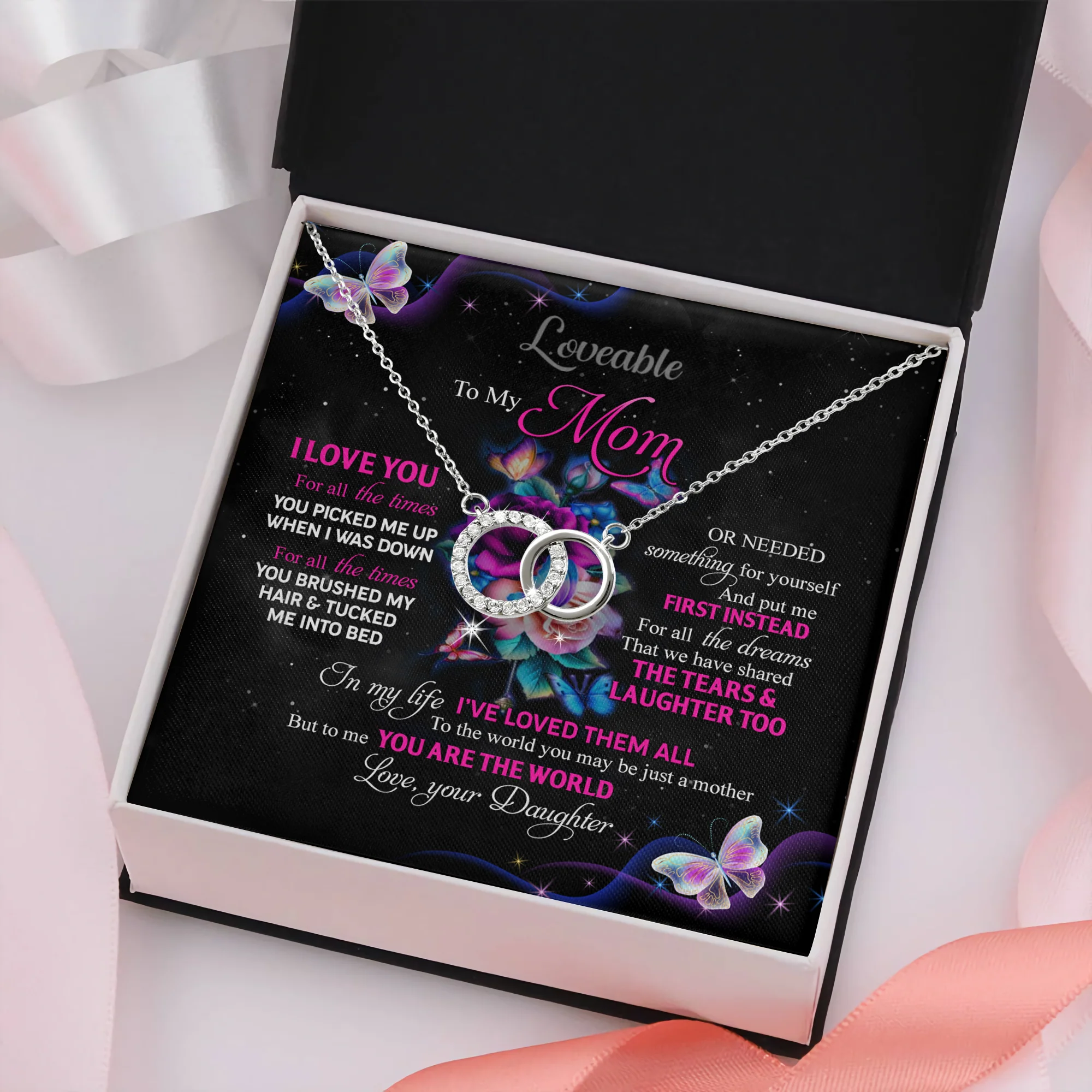 To Me You Are The World Love Personalized Necklace