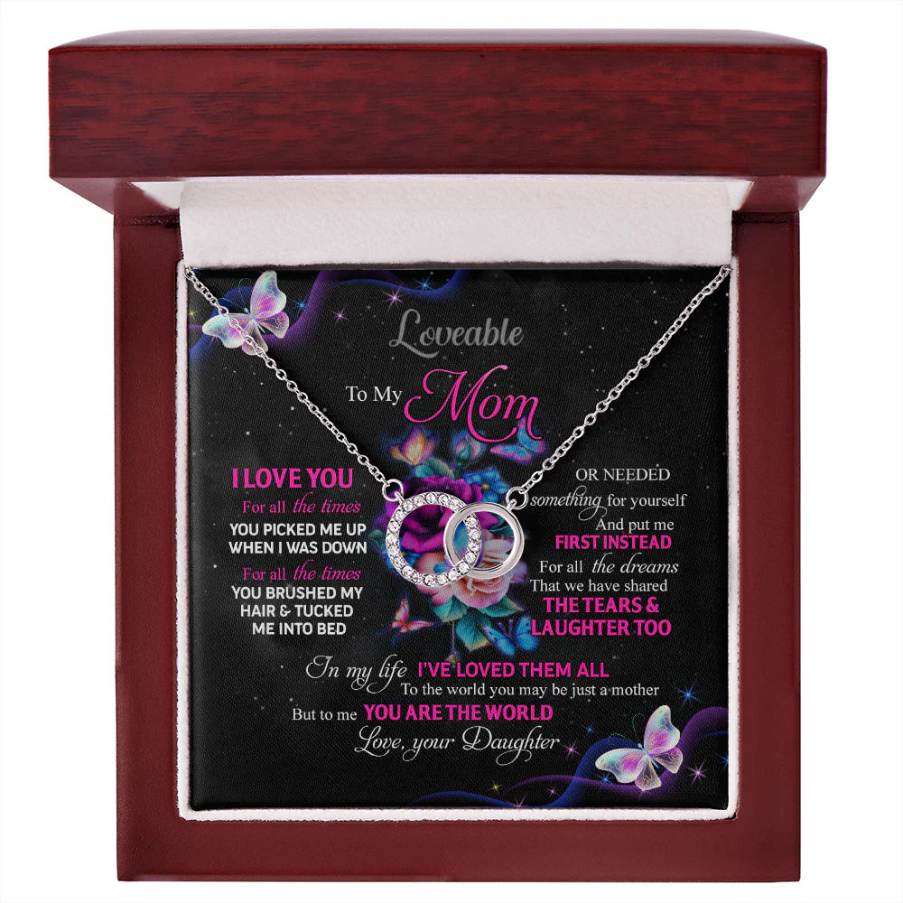 To Me You Are The World Love Personalized Necklace - Image 5