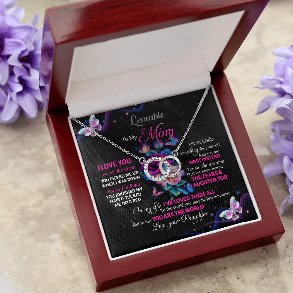 To Me You Are The World Love Personalized Necklace - Image 7