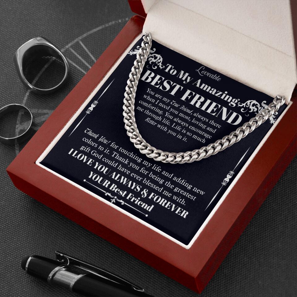 To My Amazing Best Friend Personalized Chain Necklace Best Gift for Friends - Image 4