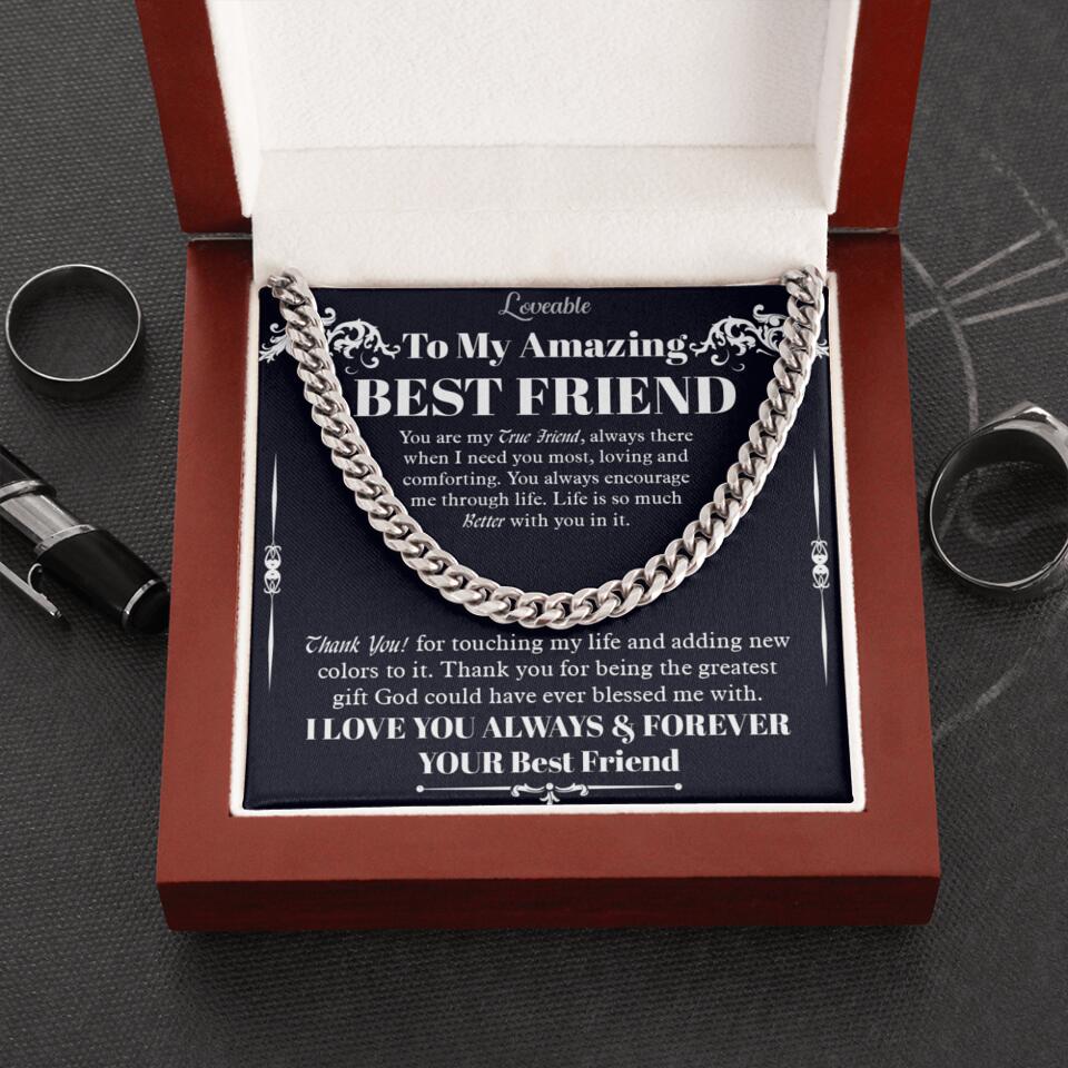 To My Amazing Best Friend Personalized Chain Necklace Best Gift for Friends - Image 6