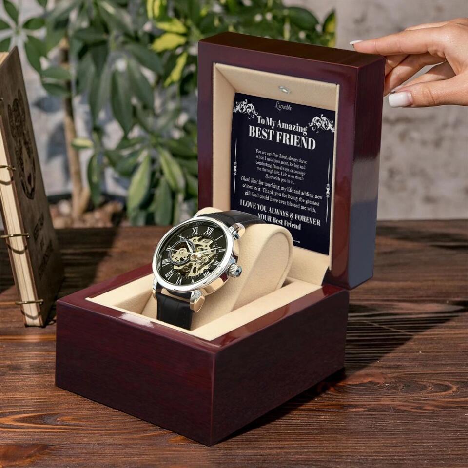 To My Amazing Best Friend - Men's Watch - Birthday Gift for Guy Friend - Image 4