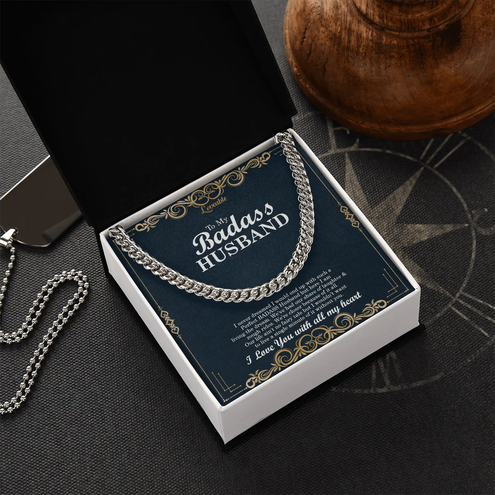 To My Badass Husband. I love you with all my heart - Meaningful Gift for Him - Image 2