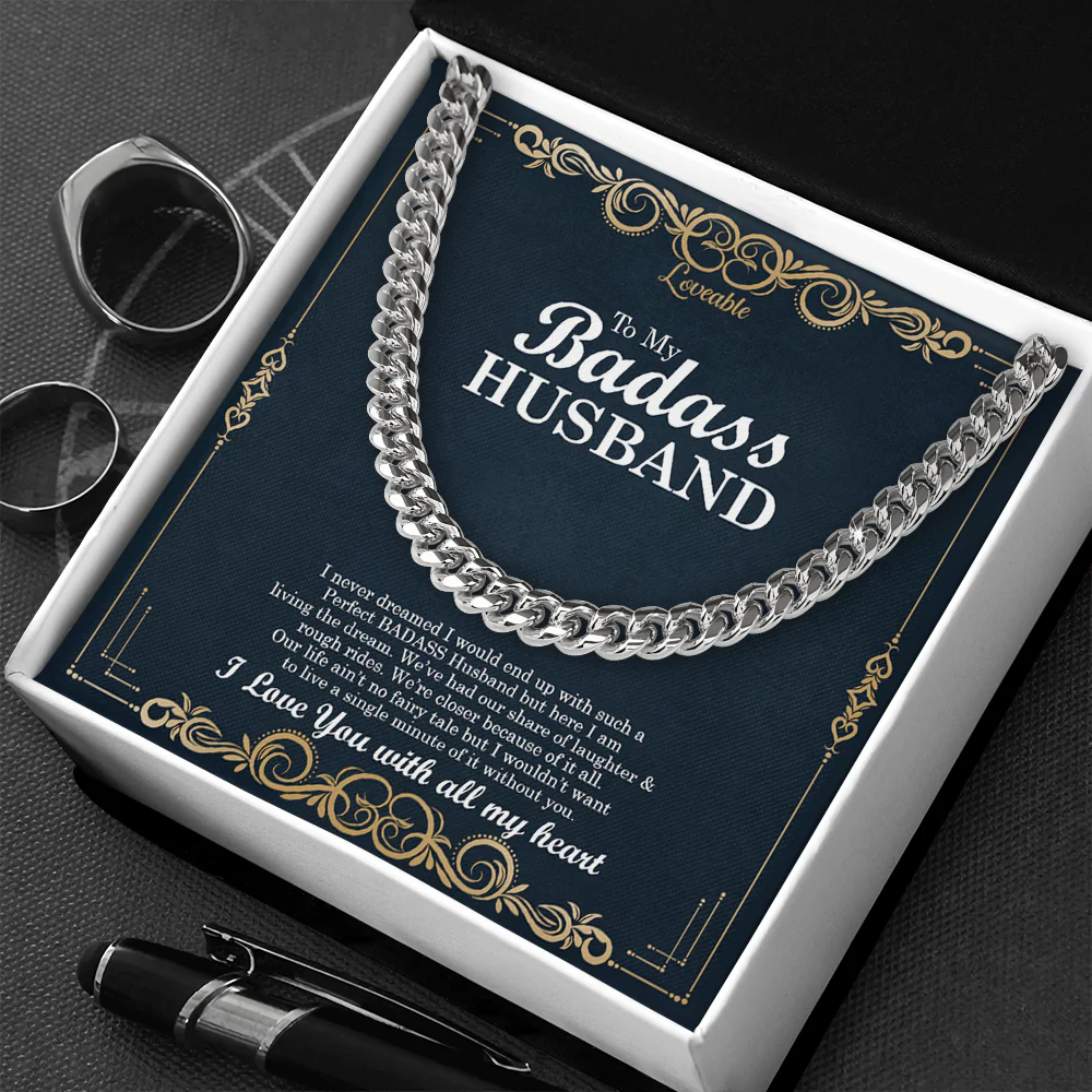 To My Badass Husband. I love you with all my heart - Meaningful Gift for Him - Image 3