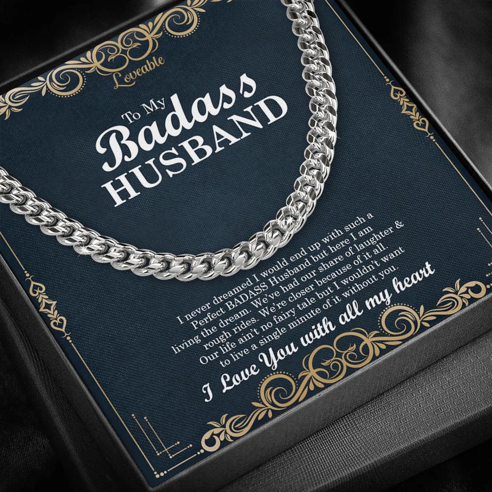 To My Badass Husband. I love you with all my heart - Meaningful Gift for Him - Image 4