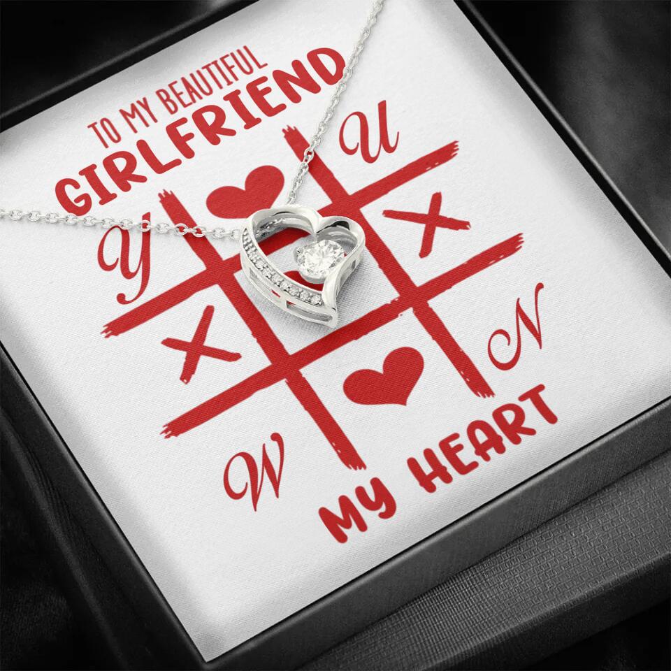 To My Beautiful Girlfriend, My Heart - Custom Name Necklace - Valentine's Day Gift for Girlfriend - Image 10
