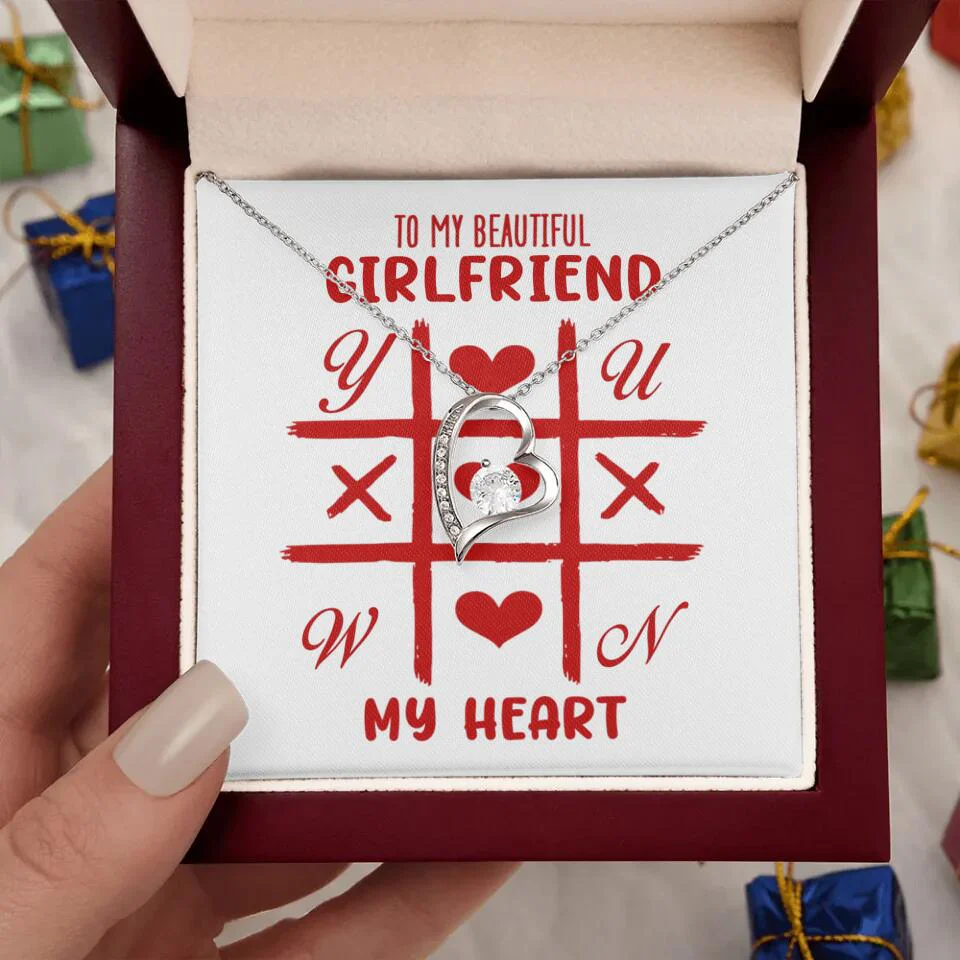 To My Beautiful Girlfriend, My Heart - Custom Name Necklace - Valentine's Day Gift for Girlfriend - Image 13