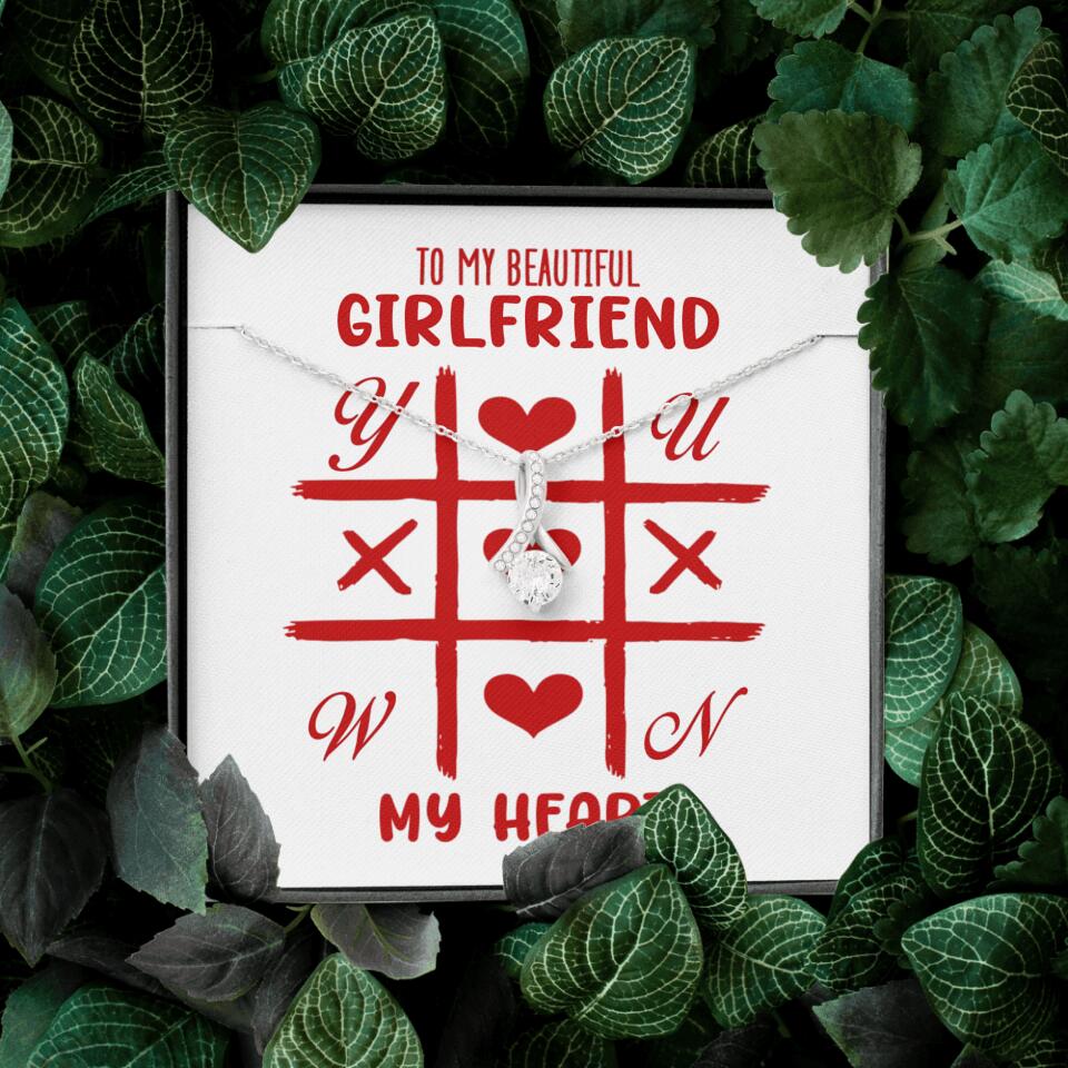 To My Beautiful Girlfriend, My Heart - Custom Name Necklace - Valentine's Day Gift for Girlfriend - Image 44