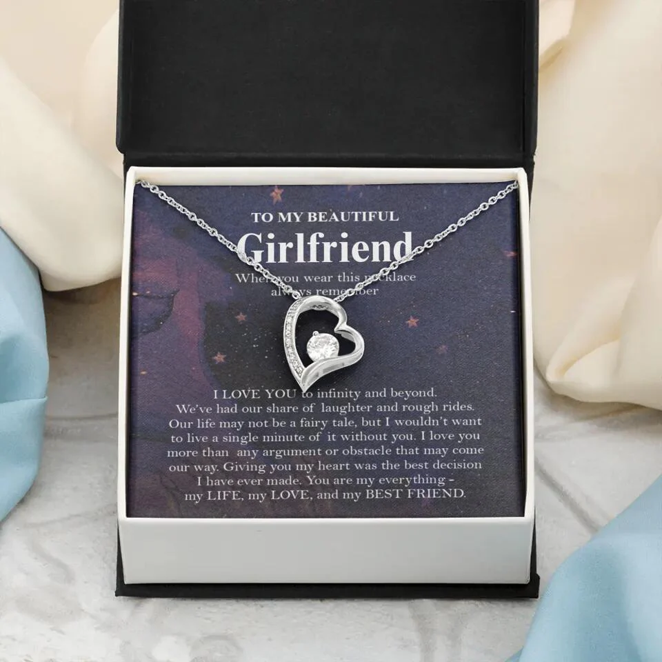 Personalized Valentine Gifts - To My Beautiful Girlfriend/Wife I Love You Personalized Necklace - Image 12