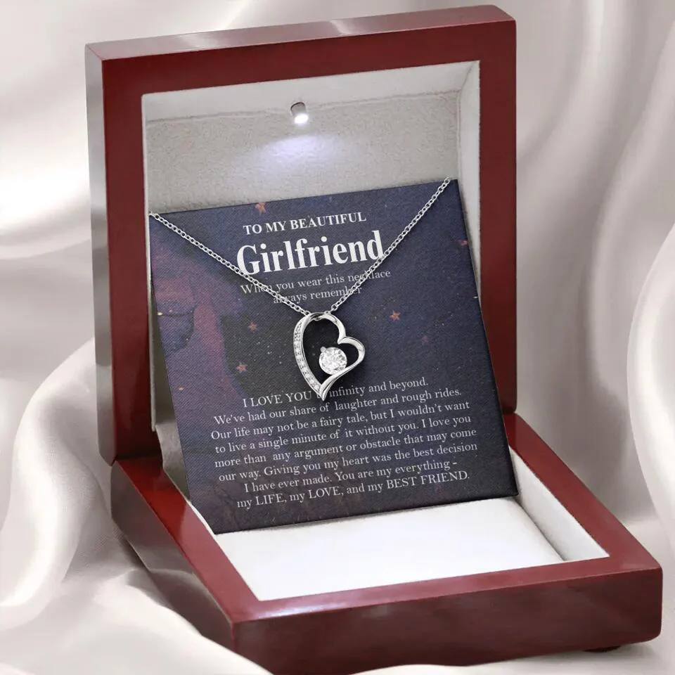 Personalized Valentine Gifts - To My Beautiful Girlfriend/Wife I Love You Personalized Necklace - Image 20