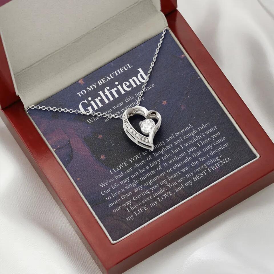Personalized Valentine Gifts - To My Beautiful Girlfriend/Wife I Love You Personalized Necklace - Image 21