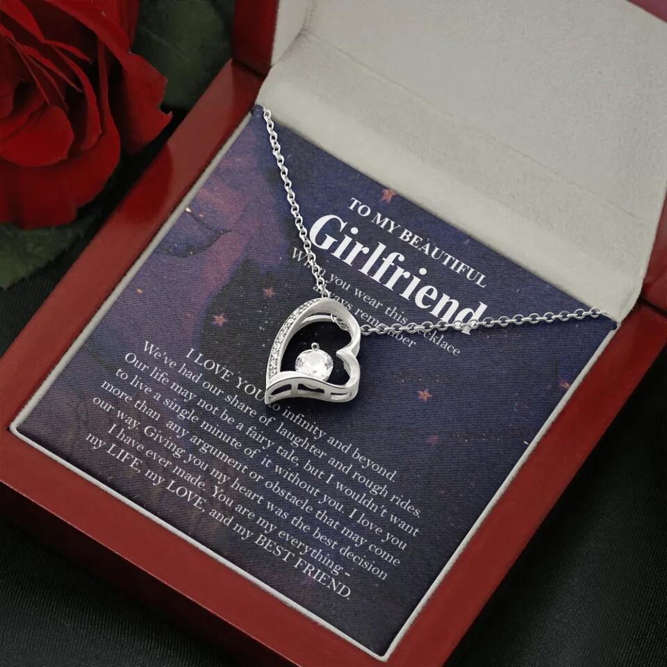 Personalized Valentine Gifts - To My Beautiful Girlfriend/Wife I Love You Personalized Necklace - Image 23