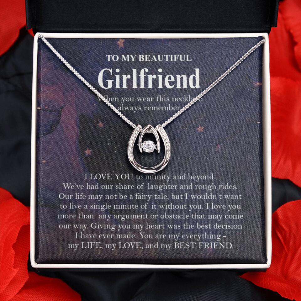 Personalized Valentine Gifts - To My Beautiful Girlfriend/Wife I Love You Personalized Necklace - Image 26