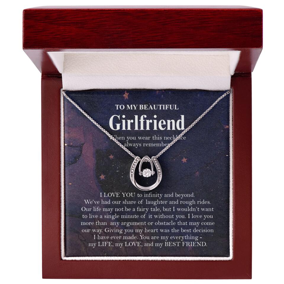 Personalized Valentine Gifts - To My Beautiful Girlfriend/Wife I Love You Personalized Necklace - Image 29
