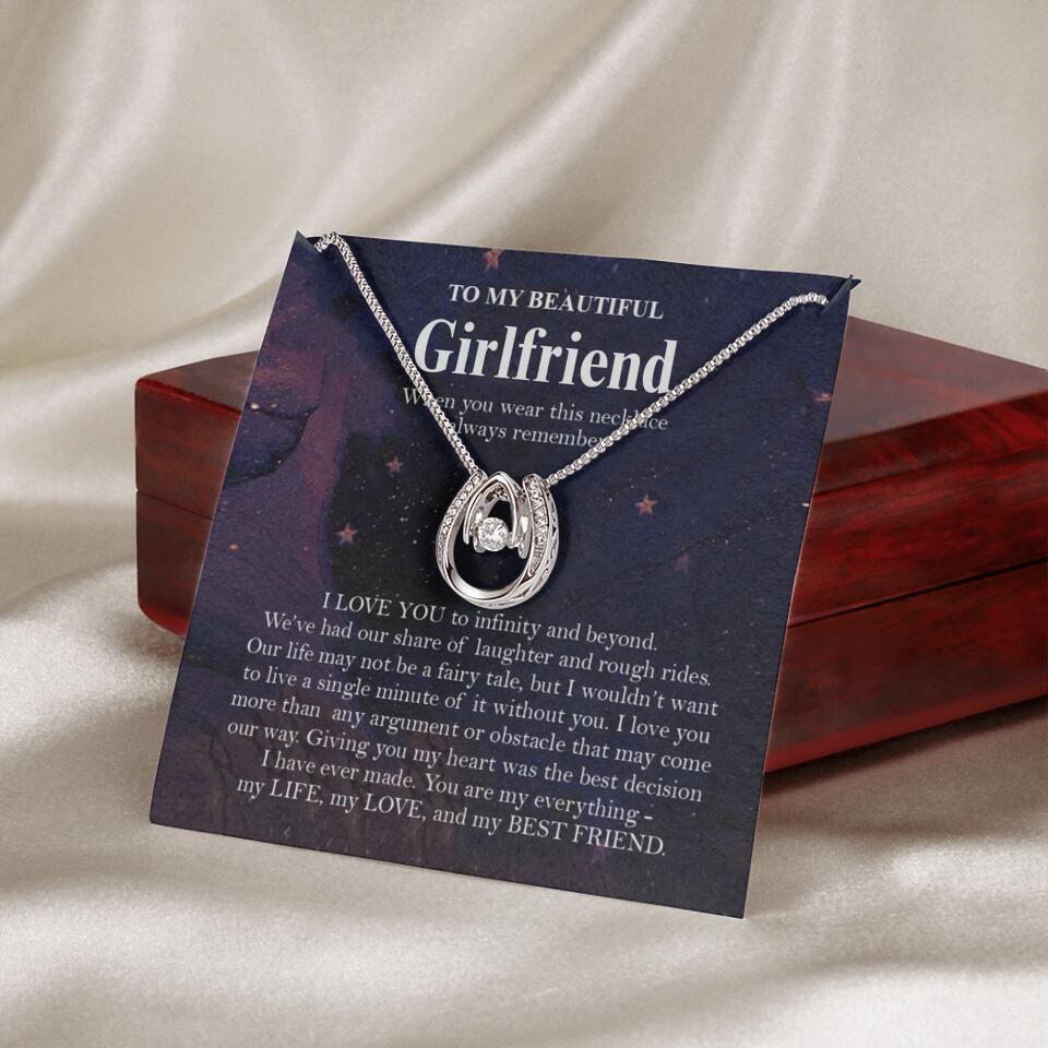 Personalized Valentine Gifts - To My Beautiful Girlfriend/Wife I Love You Personalized Necklace - Image 30