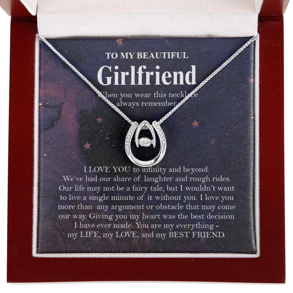 Personalized Valentine Gifts - To My Beautiful Girlfriend/Wife I Love You Personalized Necklace - Image 31