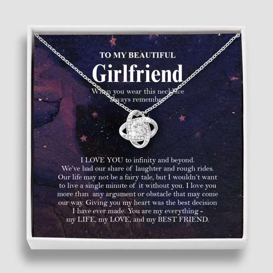 Personalized Valentine Gifts - To My Beautiful Girlfriend/Wife I Love You Personalized Necklace - Image 38