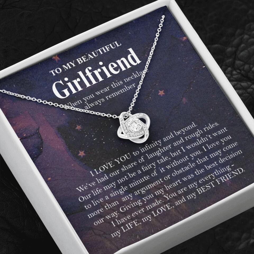 Personalized Valentine Gifts - To My Beautiful Girlfriend/Wife I Love You Personalized Necklace - Image 39