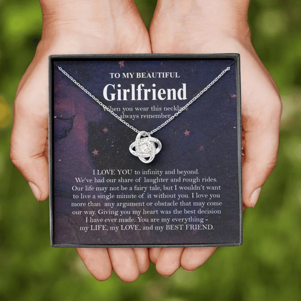 Personalized Valentine Gifts - To My Beautiful Girlfriend/Wife I Love You Personalized Necklace - Image 40