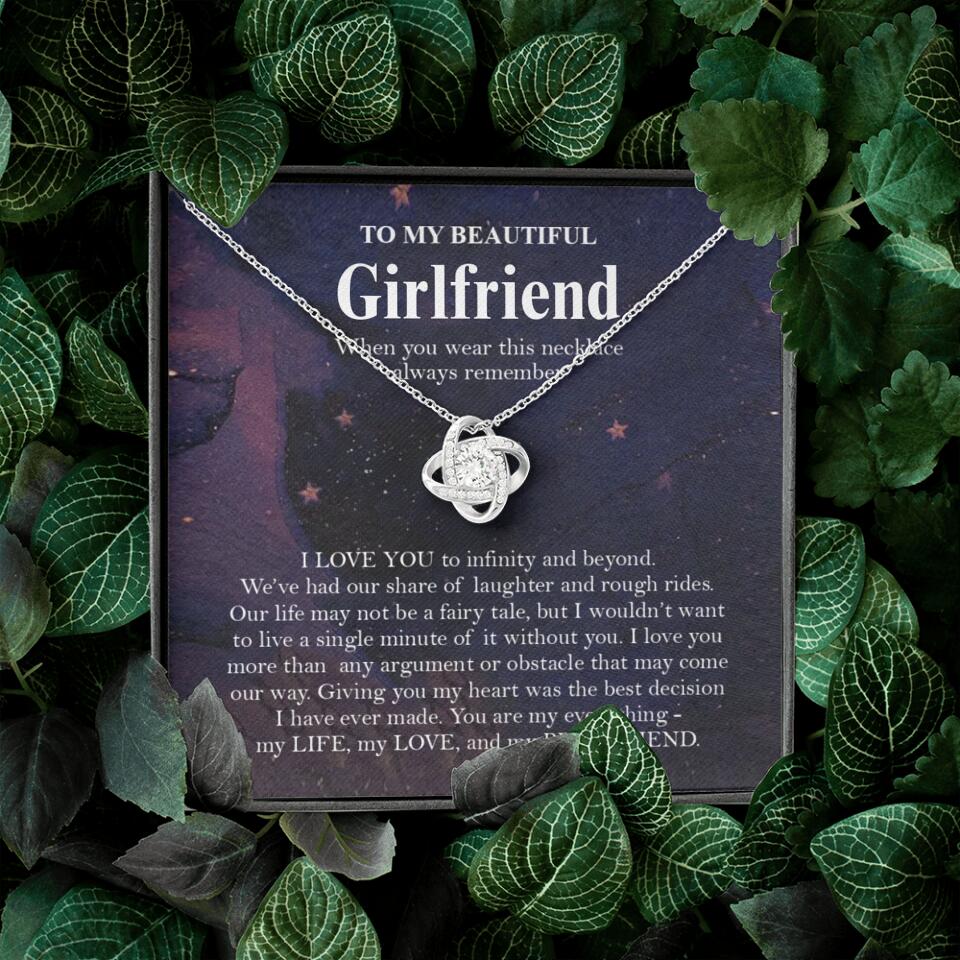 Personalized Valentine Gifts - To My Beautiful Girlfriend/Wife I Love You Personalized Necklace - Image 41