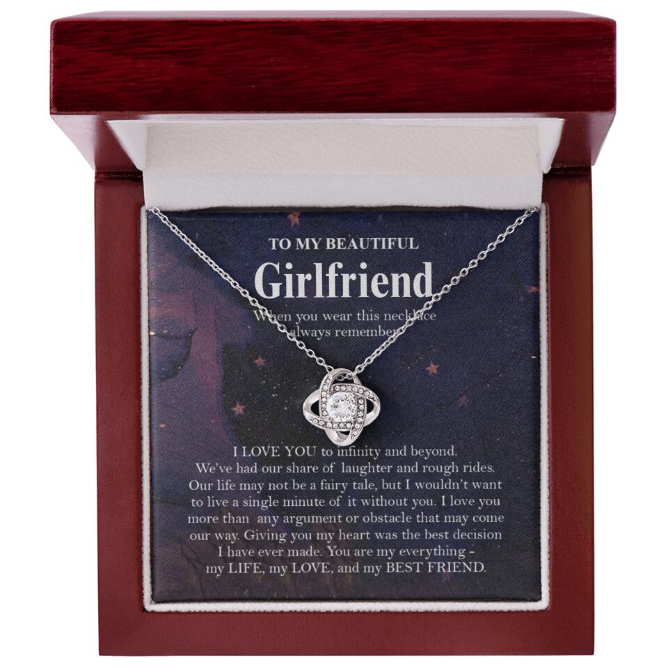Personalized Valentine Gifts - To My Beautiful Girlfriend/Wife I Love You Personalized Necklace - Image 43
