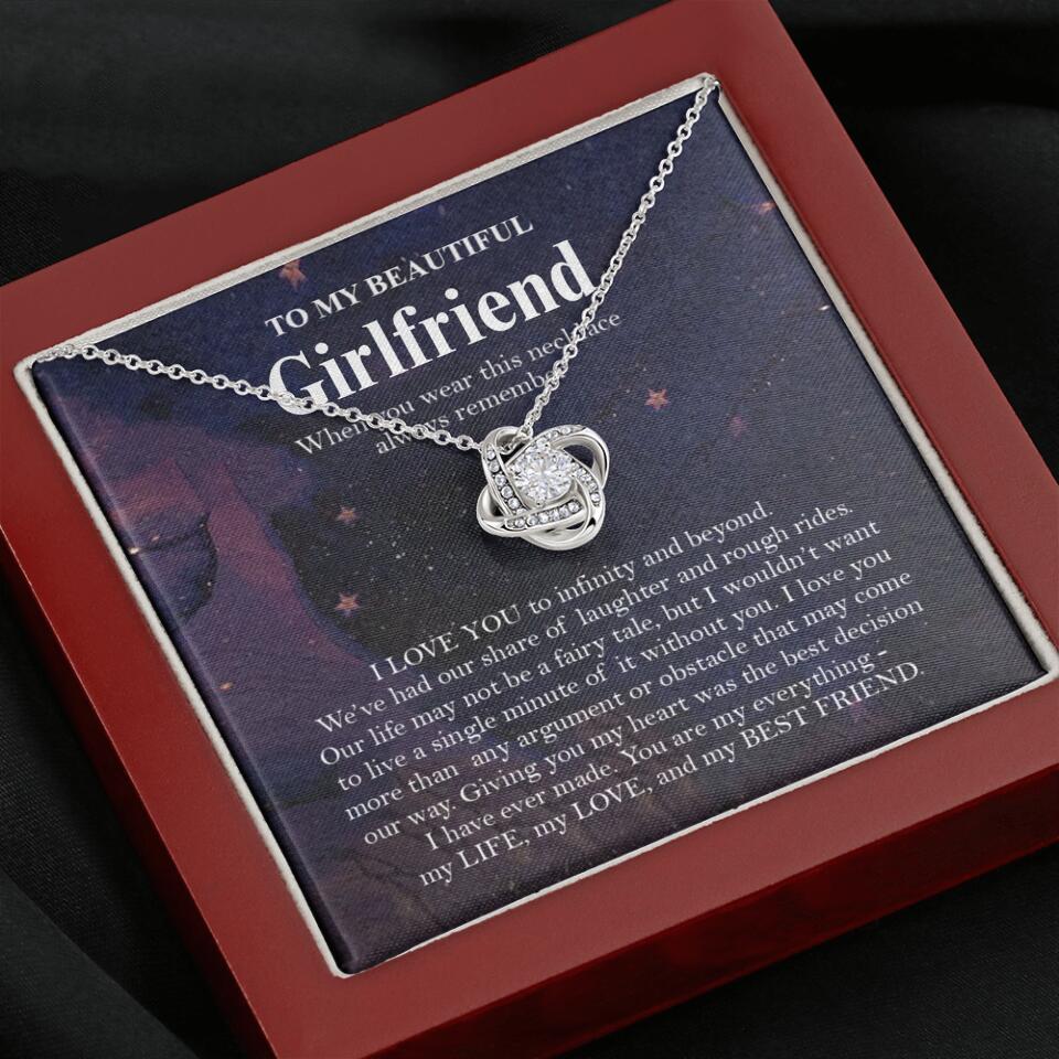 Personalized Valentine Gifts - To My Beautiful Girlfriend/Wife I Love You Personalized Necklace - Image 44