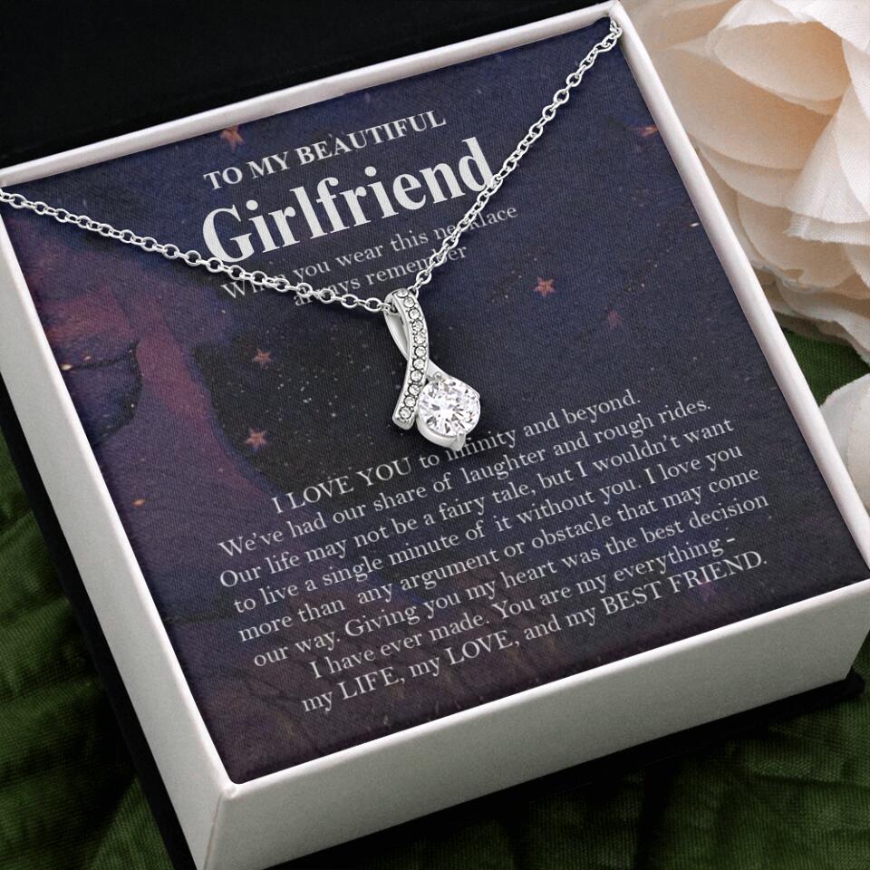 Personalized Valentine Gifts - To My Beautiful Girlfriend/Wife I Love You Personalized Necklace - Image 46