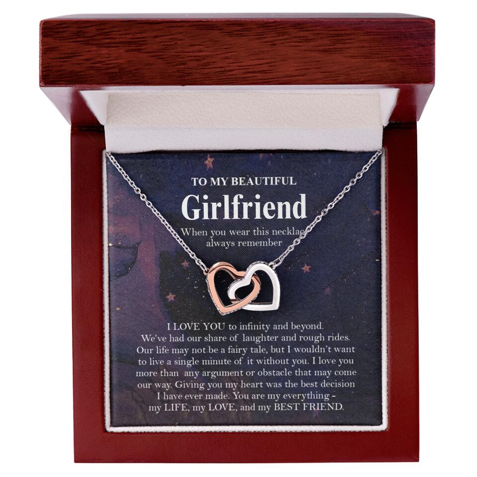 Personalized Valentine Gifts - To My Beautiful Girlfriend/Wife I Love You Personalized Necklace - Image 5