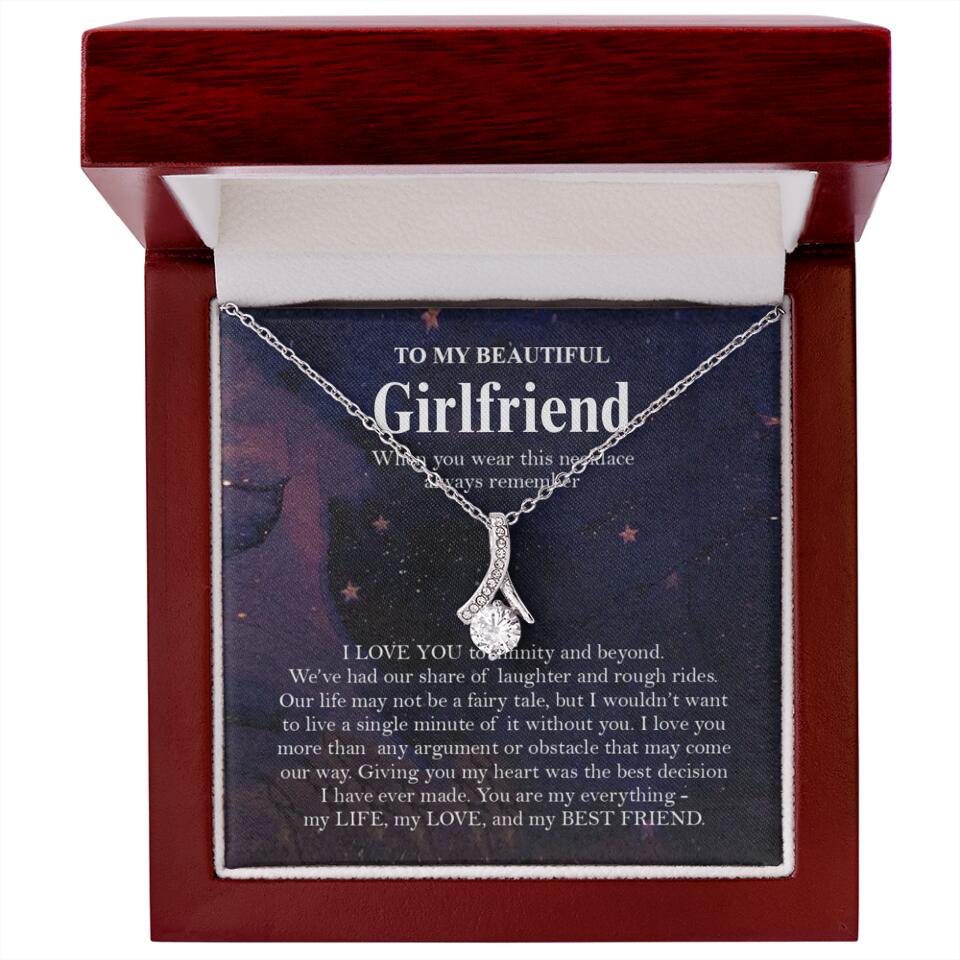 Personalized Valentine Gifts - To My Beautiful Girlfriend/Wife I Love You Personalized Necklace - Image 50