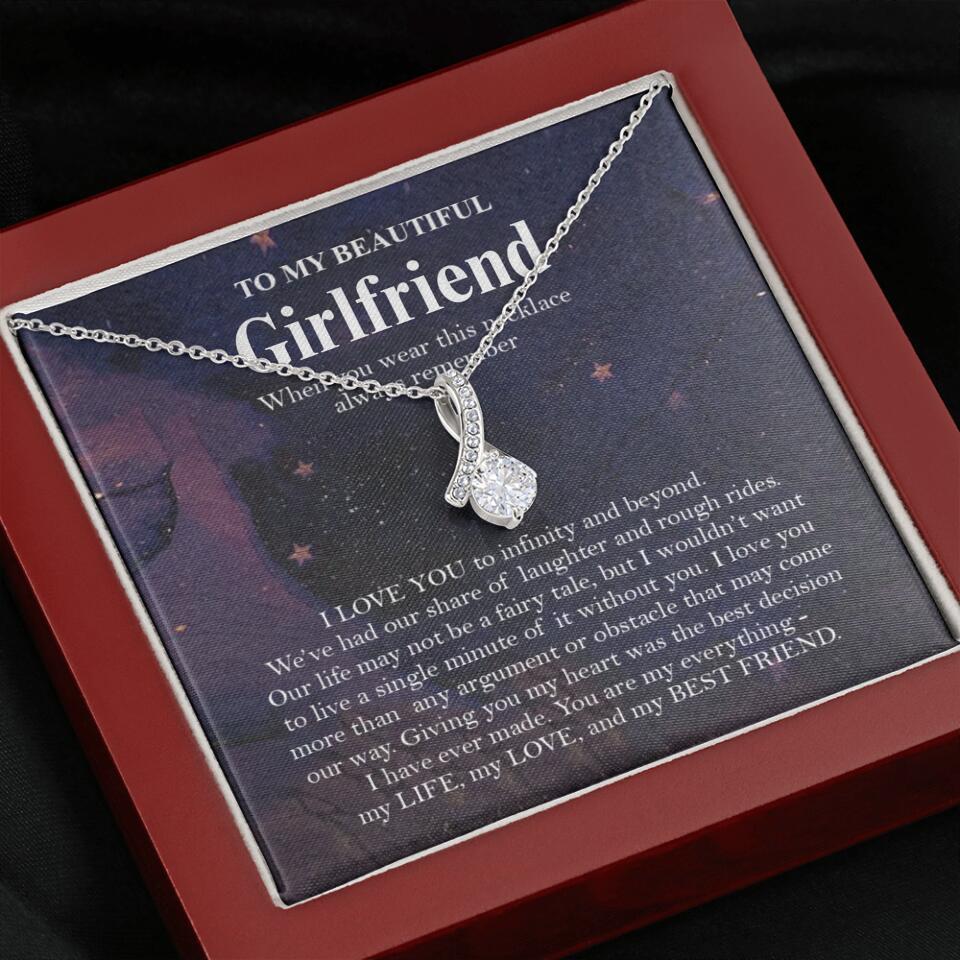 Personalized Valentine Gifts - To My Beautiful Girlfriend/Wife I Love You Personalized Necklace - Image 51