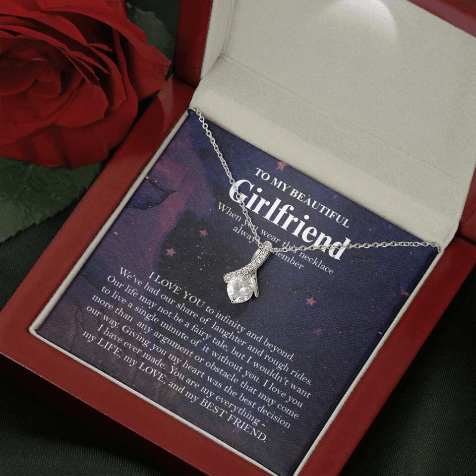 Personalized Valentine Gifts - To My Beautiful Girlfriend/Wife I Love You Personalized Necklace - Image 53