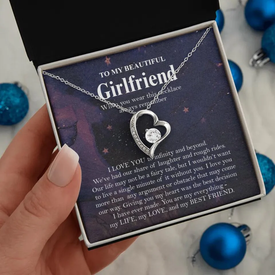 Personalized Valentine Gifts - To My Beautiful Girlfriend/Wife I Love You Personalized Necklace - Image 8
