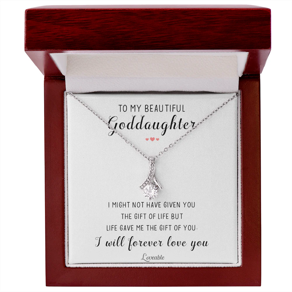To My Beautiful Goddaughter Personalized Necklace - Image 2