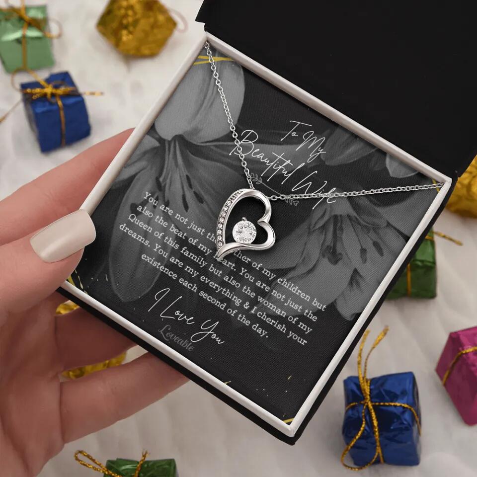 To My Beautiful Wife You Are Not Just The Mother Of My Children, Personalized Necklace for Her, Sweet Gift For Wife - Image 12
