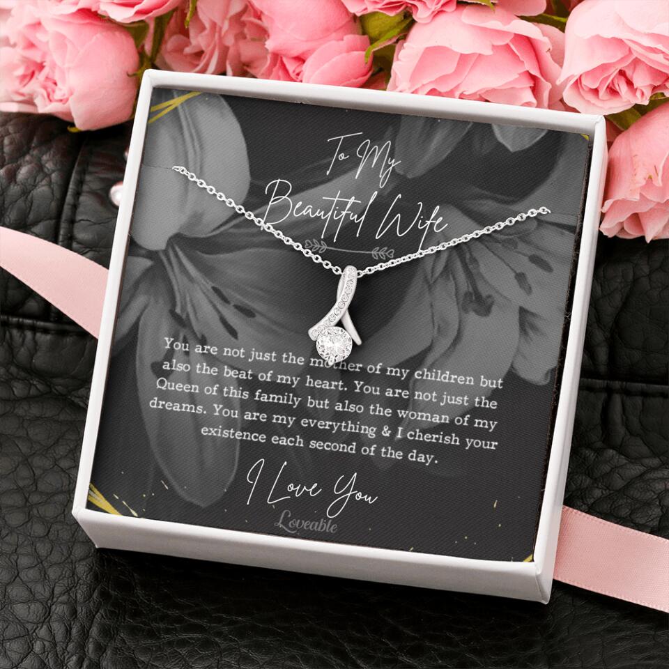To My Beautiful Wife You Are Not Just The Mother Of My Children, Personalized Necklace for Her, Sweet Gift For Wife - Image 56