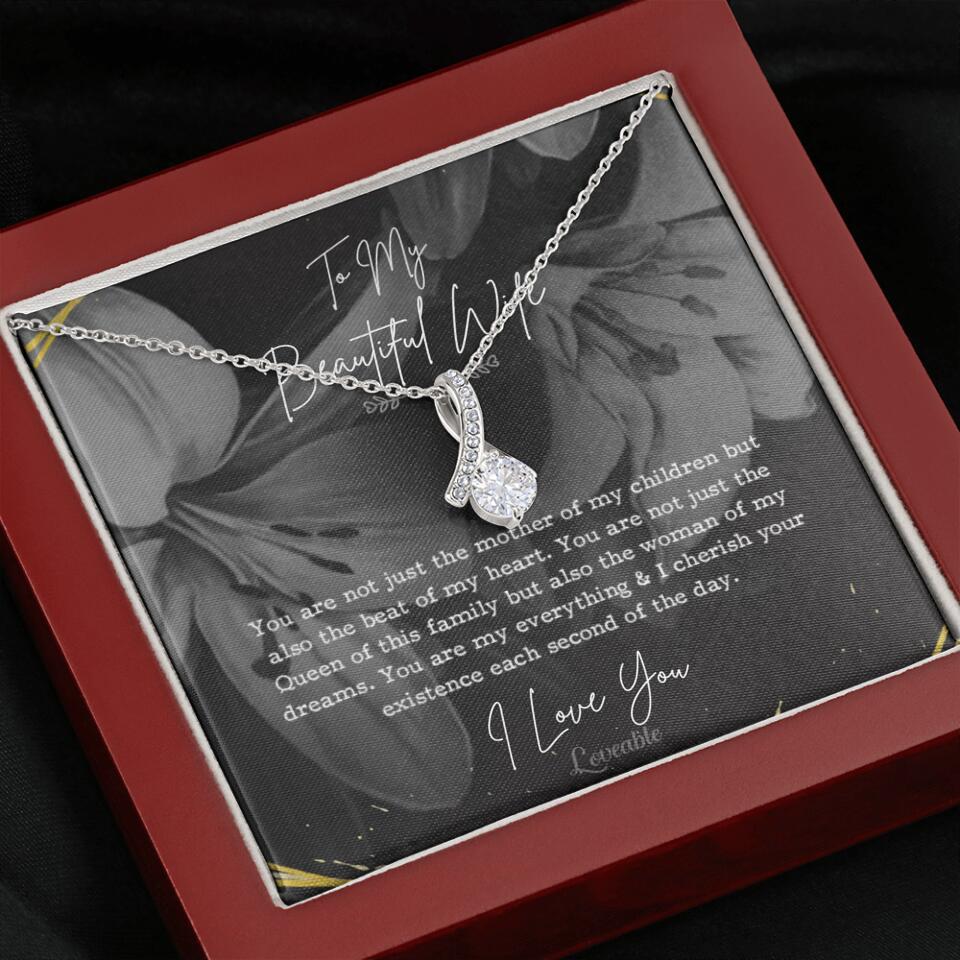 To My Beautiful Wife You Are Not Just The Mother Of My Children, Personalized Necklace for Her, Sweet Gift For Wife - Image 58