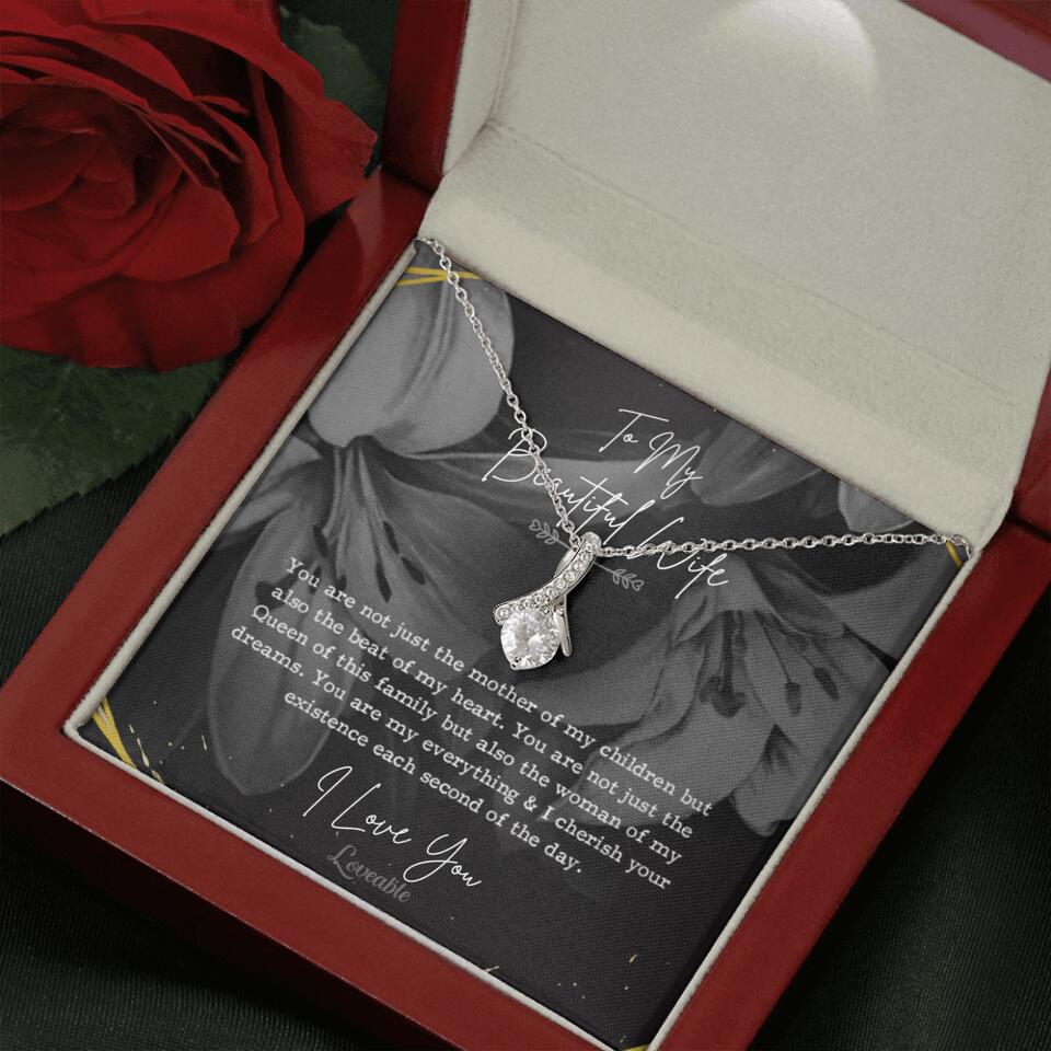 To My Beautiful Wife You Are Not Just The Mother Of My Children, Personalized Necklace for Her, Sweet Gift For Wife - Image 60