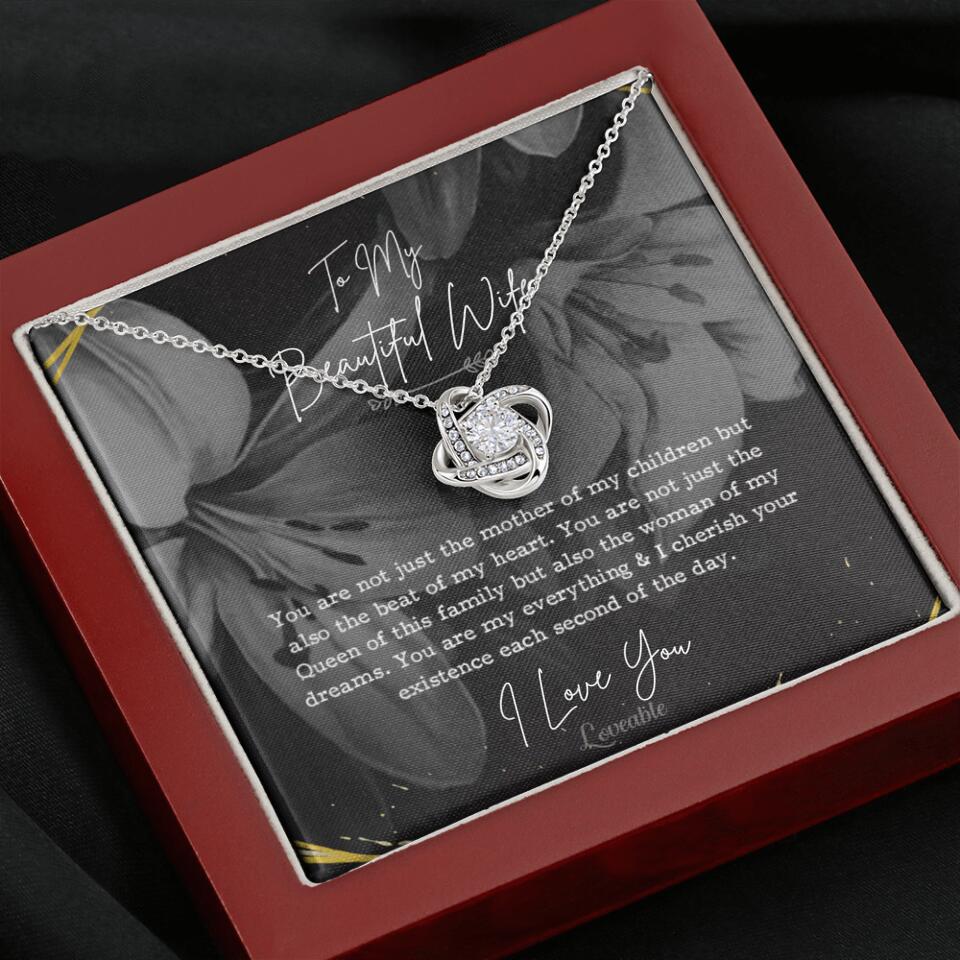 To My Beautiful Wife You Are Not Just The Mother Of My Children, Personalized Necklace for Her, Sweet Gift For Wife - Image 8
