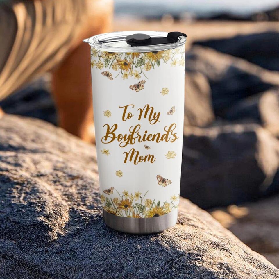 To My Boyfriend's Mom Thank You for Opening Your Arms To Me - Stainless Steel Tumbler - Gift For Boyfriend's Mom - Image 2