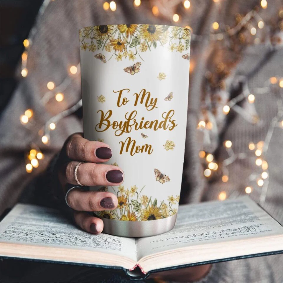 To My Boyfriend's Mom Thank You for Opening Your Arms To Me - Stainless Steel Tumbler - Gift For Boyfriend's Mom - Image 3