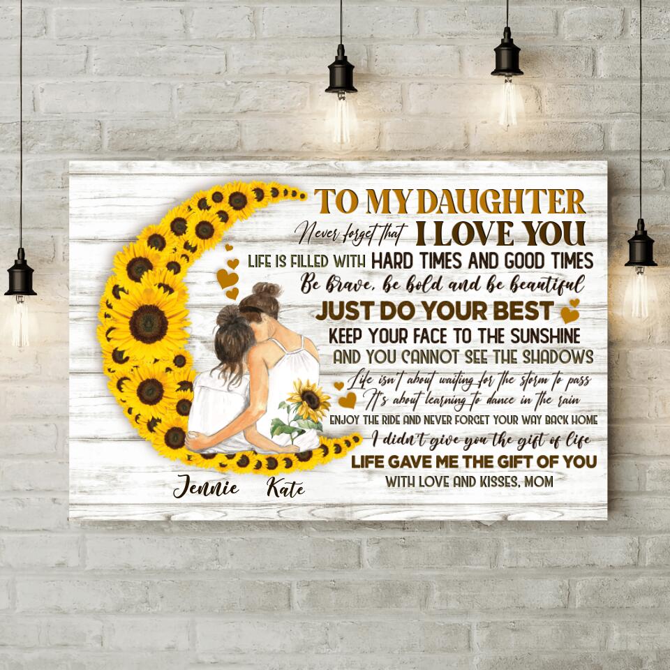 To My Daughter I Love You Custom Canvas Poster Birthday Gift For Daughter - Image 5