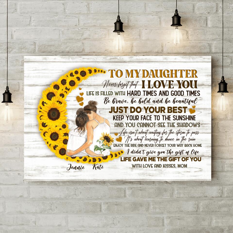 To My Daughter I Love You Custom Canvas Poster Birthday Gift For Daughter - Image 6