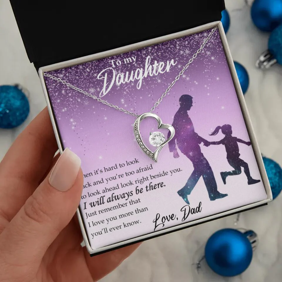 To My Daughter I Will Always Be These Personalized Necklace - Image 3