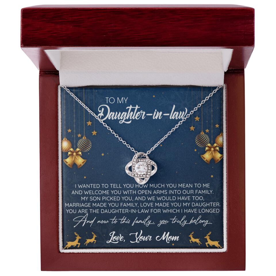 To My Daughter-In-Law You Truly Belong To This Family - Personalized Jewelry Necklace - Best Gift for Daughter-in-law - 211IHPNPJE429 - Image 11