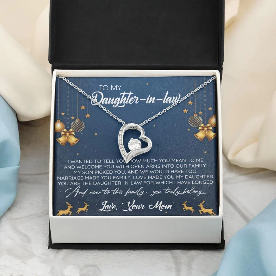 To My Daughter-In-Law You Truly Belong To This Family - Personalized Jewelry Necklace - Best Gift for Daughter-in-law - 211IHPNPJE429 - Image 19